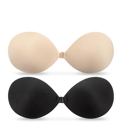 Sutiã Adesivo Push-Up Feminino Com Copo Redondo – Alças E Uso No Casamento , Fino Invisível Para Busto Pequeno , Design