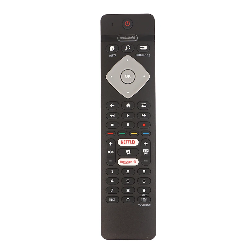 Substituto Universal para Controle Remoto Smart TV Philips com Botões Netflix e YouTube, Compatível com TVs Philips 4K