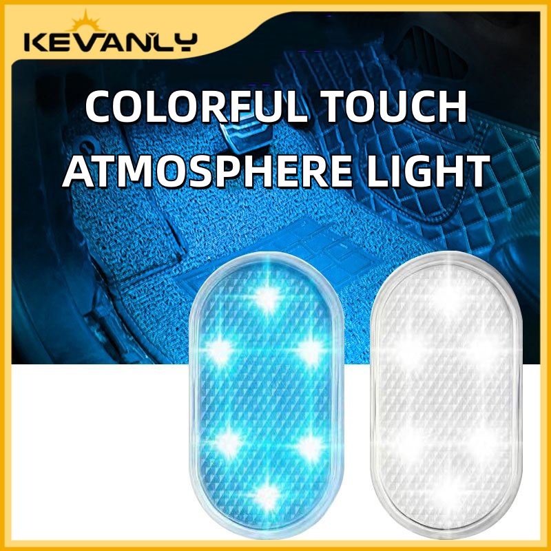KEVANLY 1 Pçs Carro LED Luz De Toque Mini Sem Fio Interior Telhado Teto Lâmpada Leitura Alto Brilho Noite