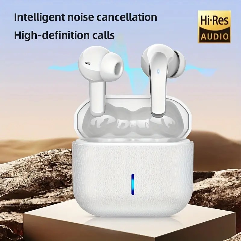  Fones de Ouvido Bnixry K05 TWS Bluetooth com Redução de Ruído, Microfone HD para Chamadas, Graves Potentes, Display LED