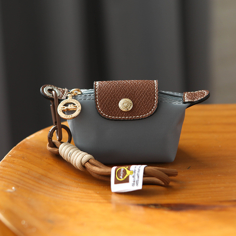  Mini Carteira Feminina  Bolsa de Pulso, Clutch em Nylon Estilo Francês, Bolsa de Armazenamento para Batom, Fones de
