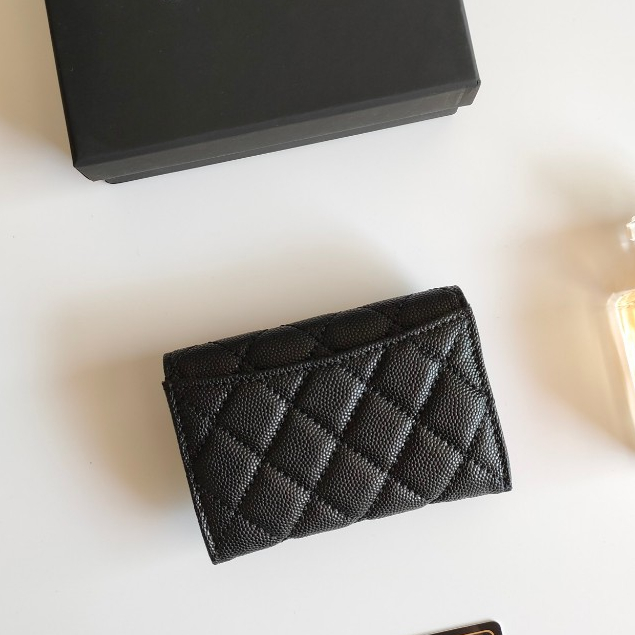 Nova carteira de alta qualidade com estilo Chanel para mulheres, elegante e sofisticada, com padrão de losangos