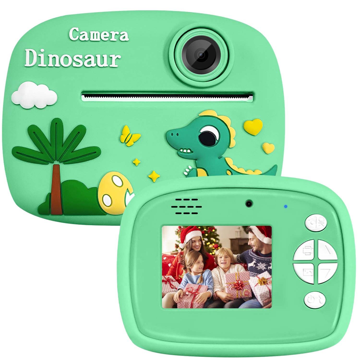 Câmera Instantânea Digital para Crianças, MP3 e Jogos, Impressão de Foto com Um Clique