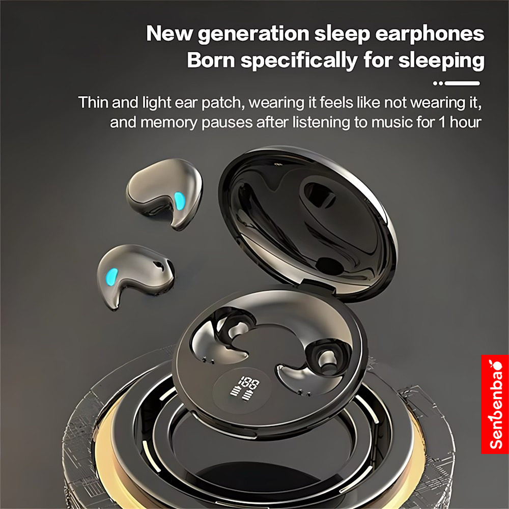 Senbenbao Y29 Fones de Ouvido Bluetooth Sem Fio Sleepbuds, Portáteis à Prova d’Água e Ultraleves, Fone Intra-Auricular — imagem 2 de 2