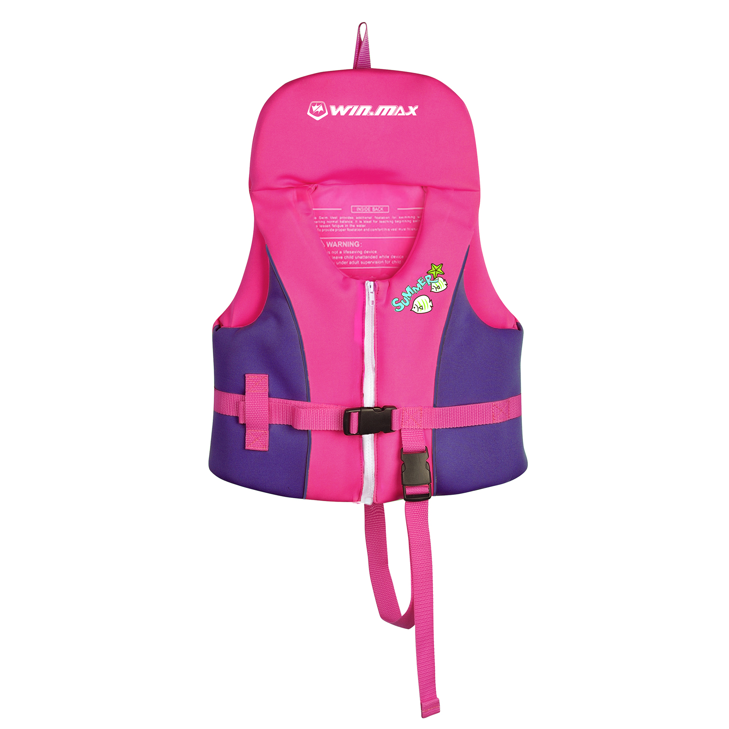 Auxílio de flutuação infantil, ajustável, tiras seguras, equipamento portátil de natação 2-8 anos — imagem 2 de 2