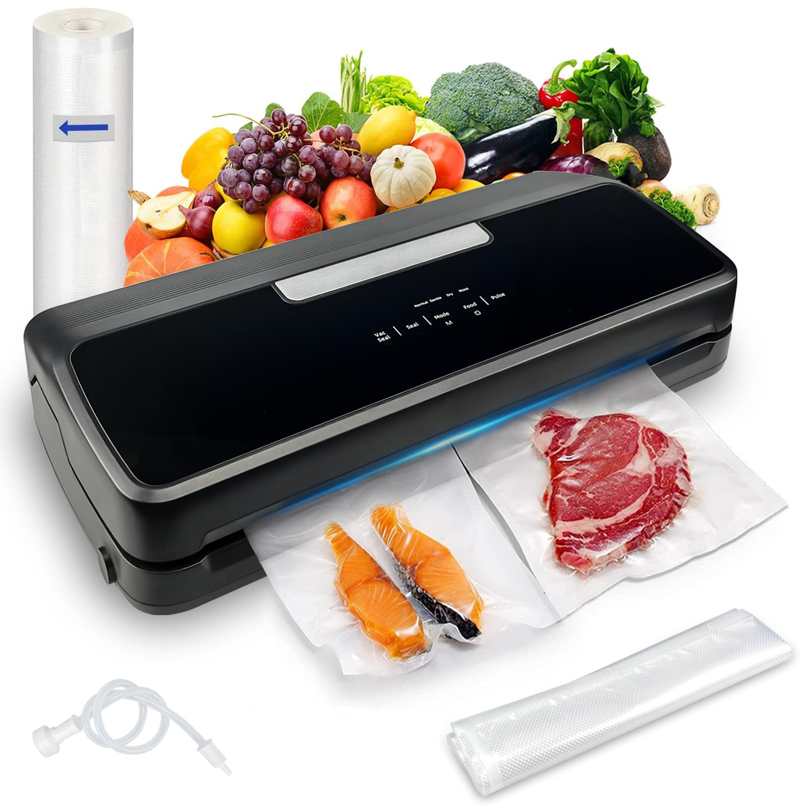 Máquina Seladora De Alimentos A Vácuo 30CM , Preparação De Refeições , Armazenamento Fresco , Ferramenta De Cozinha Com