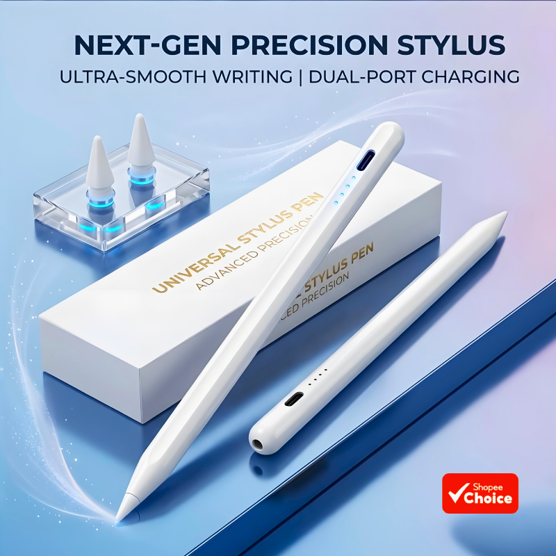 Caneta Stylus com 2 pontas universais para anotações no iPad, alternativa digital ao lápis magnético para estudantes em