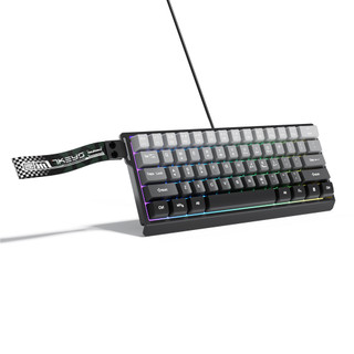 Teclado de Jogos 61 Teclas com Fio, RGB, Ergonômico, Compacto e Portátil 60%