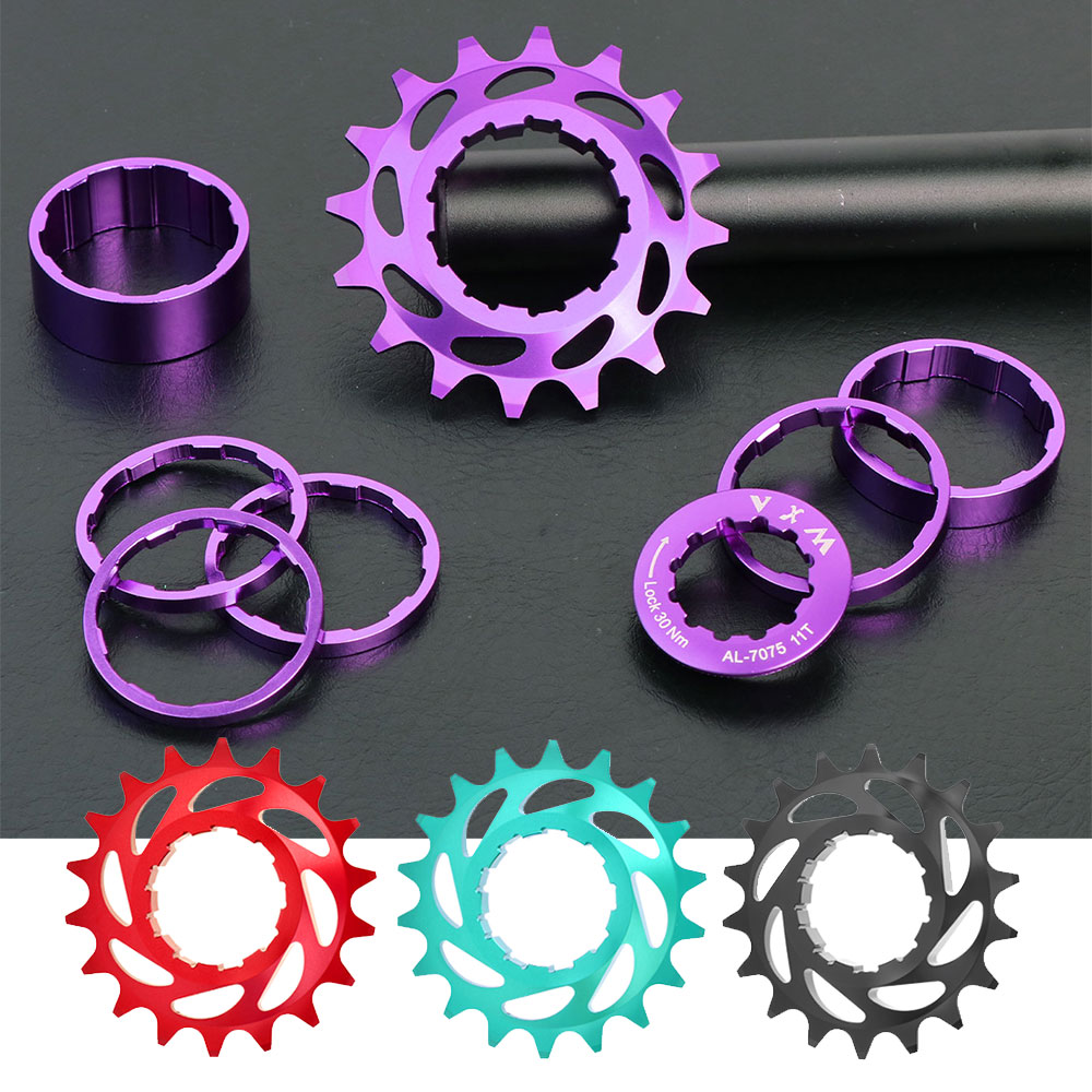 Roda Livre de Velocidade Única para MTB, 16D/18D, Pinhão de 1 Velocidade para Mountain Bike, Alumínio Liga CNC
