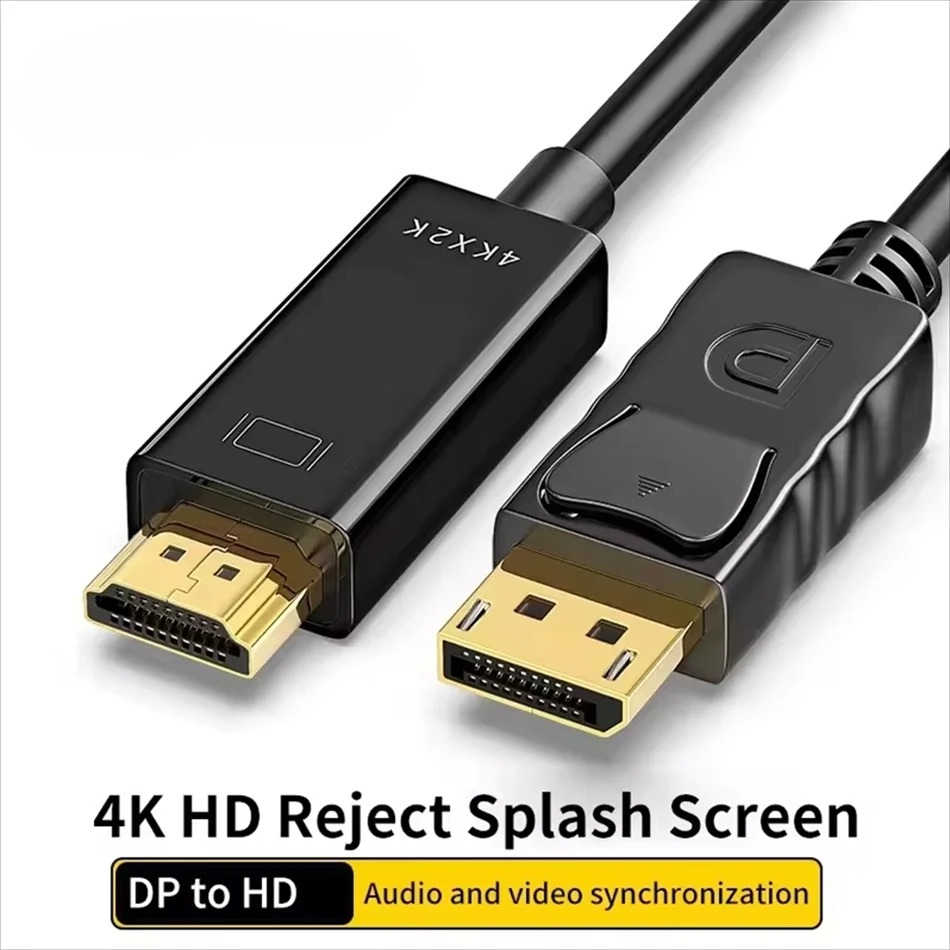Adaptador Compatível Com DP DisplayPort Para HDMI Cabo De 1.8 M 4K 1080P PC TV Monitor Video Lead Pro