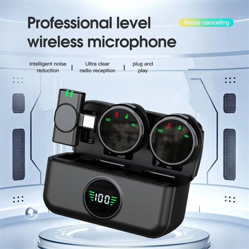 Microfone de Lapela Profissional Sem Fio H'maston MK18/19 Redução de Ruído