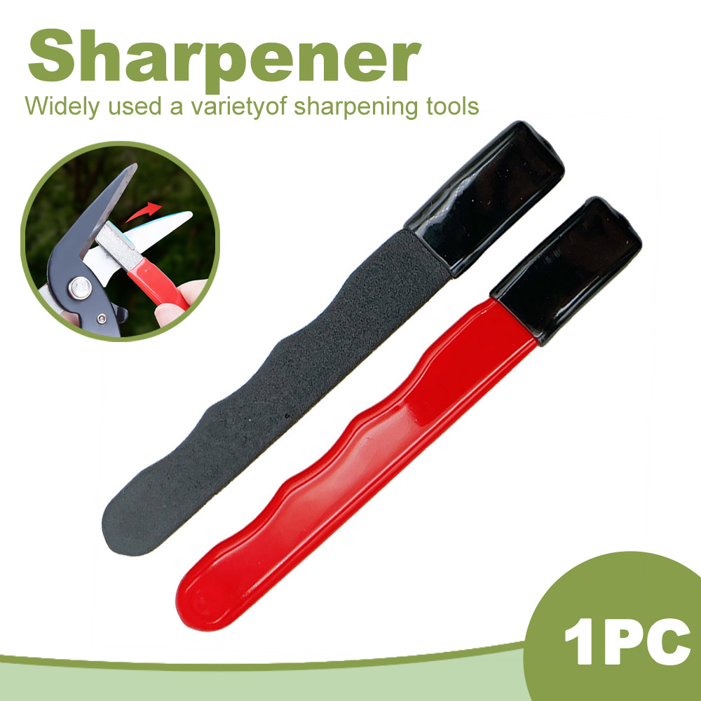 Afiador Com Tampa , 1 Peça , Ferramentas De Afiação Portáteis , Pedra De Afiar , Tesoura De Jardim Portátil , Adequada P