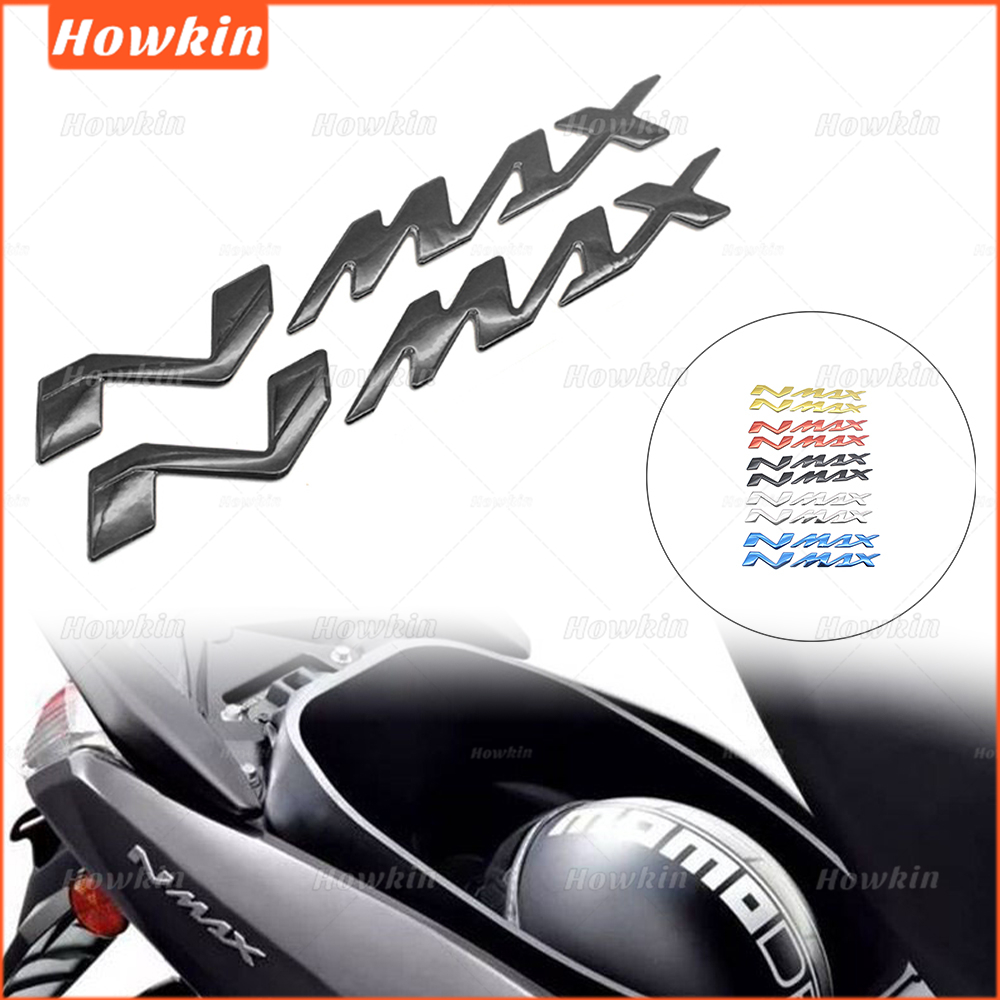 1/2 peças emblema de moto 3D adesivo macio para Yamaha NMAX N MAX N-MAX 155