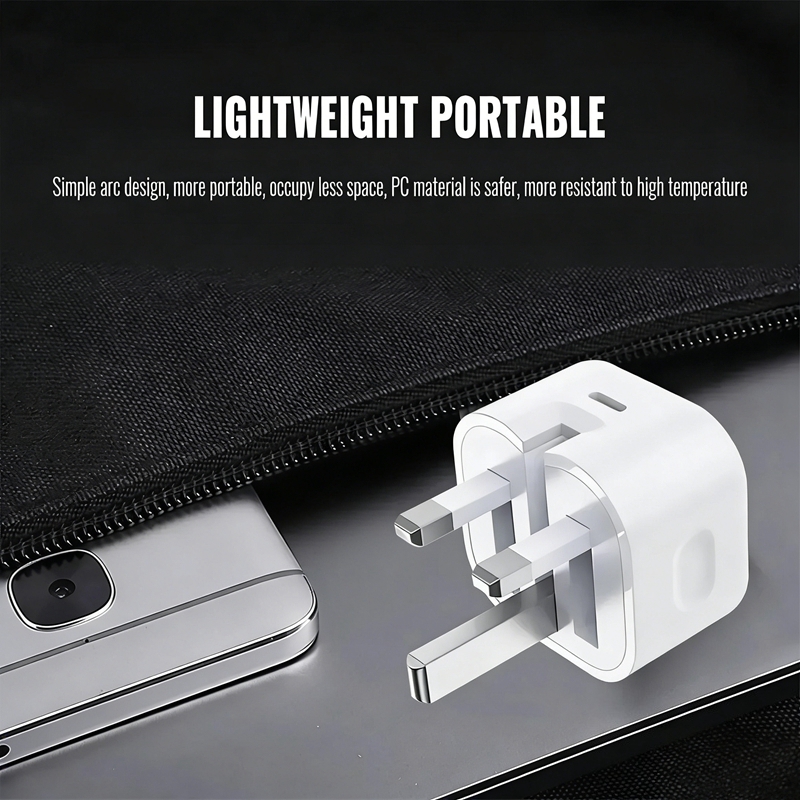  Plugue Carregador Rápido PD 20W Tipo-C, Acessórios para Cabeça de Carregador de Celular