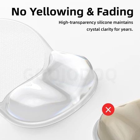 Tapete de mouse de silicone Goojodoq com apoio para o pulso, projetado para resistir ao amarelamento, sujeira e