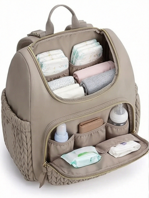 Bolsa Maternidade Mega Tote 5 em 1 Capacidade Gigante Portátil Multifuncional Mães Tiras Carrinho &