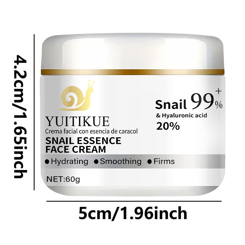 Creme Facial Snail Essence , Hidratante E Reparador , Reduz Linhas Finas , Ilumina Com Niacinamida , Adequado Para Pele