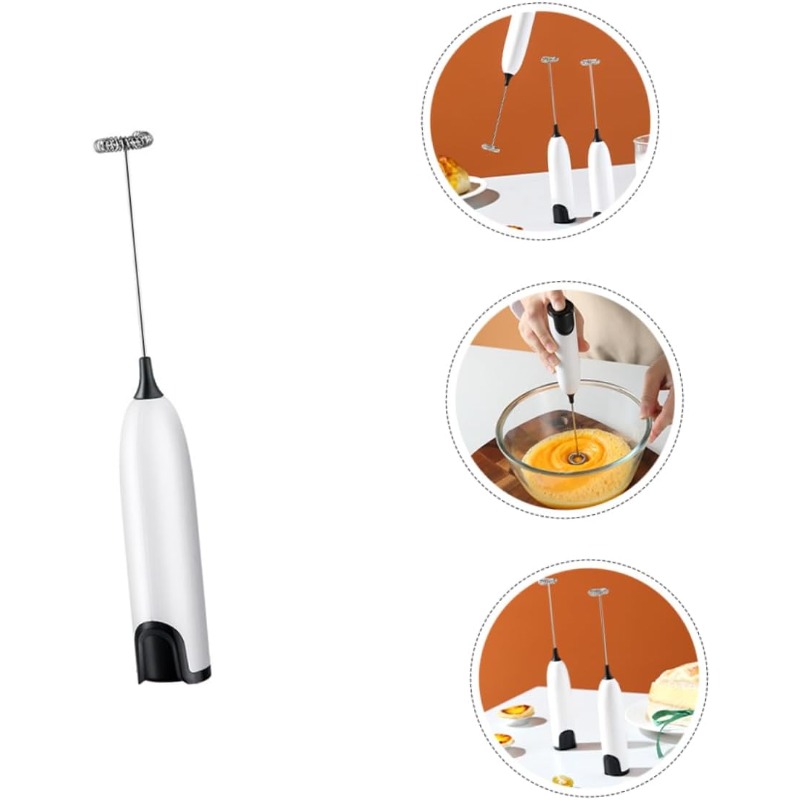 Batedor de Ovos e Misturador Elétrico de Mão: Batedor de Cozinha Ergonômico para Bater Creme, Bater Ovos e Misturar