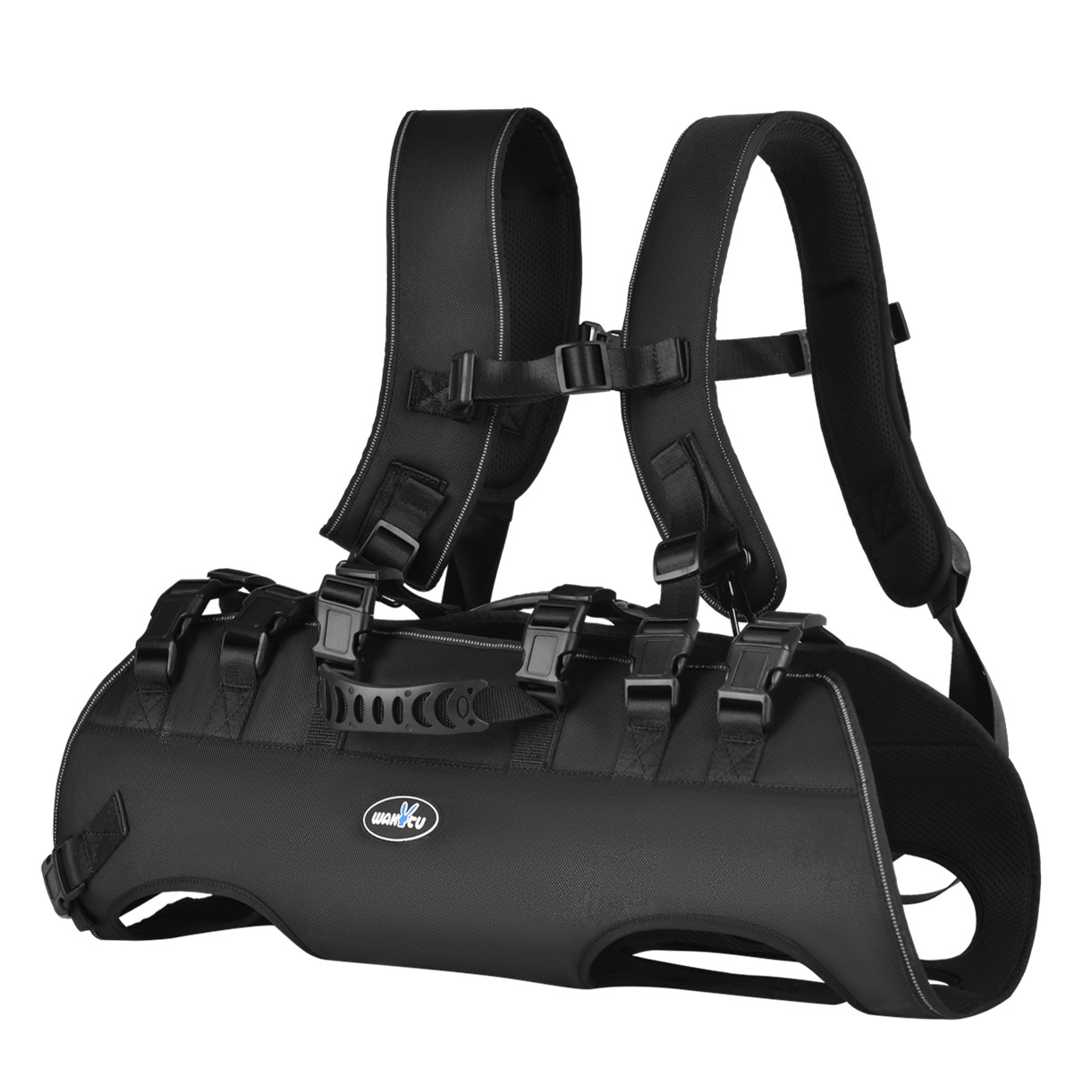 Wakytu Arnês de Suporte para Cachorros Grandes e Médios, Mochila Transversal 2 Vias para Suporte e Transporte de