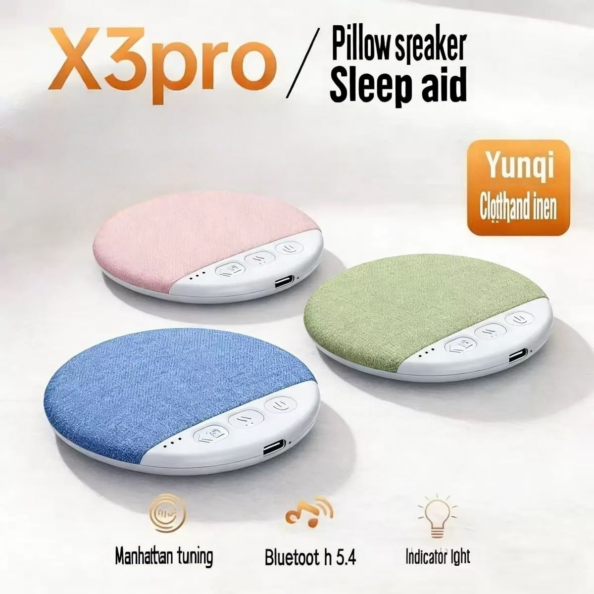  Novo Produto 2026: Caixa de Som Lateral para Travesseiro, Caixa de Som Bluetooth Sob o Travesseiro, Caixa de Som
