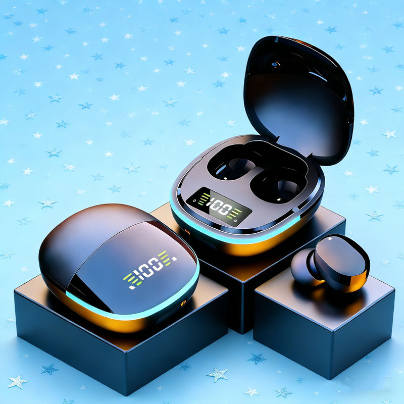 G9S TWS Fones De Ouvido Bluetooth Com Microfone Display LED Sem Fio Cancelamento Ruído Alta Fidelidade Estéreo À Prova D