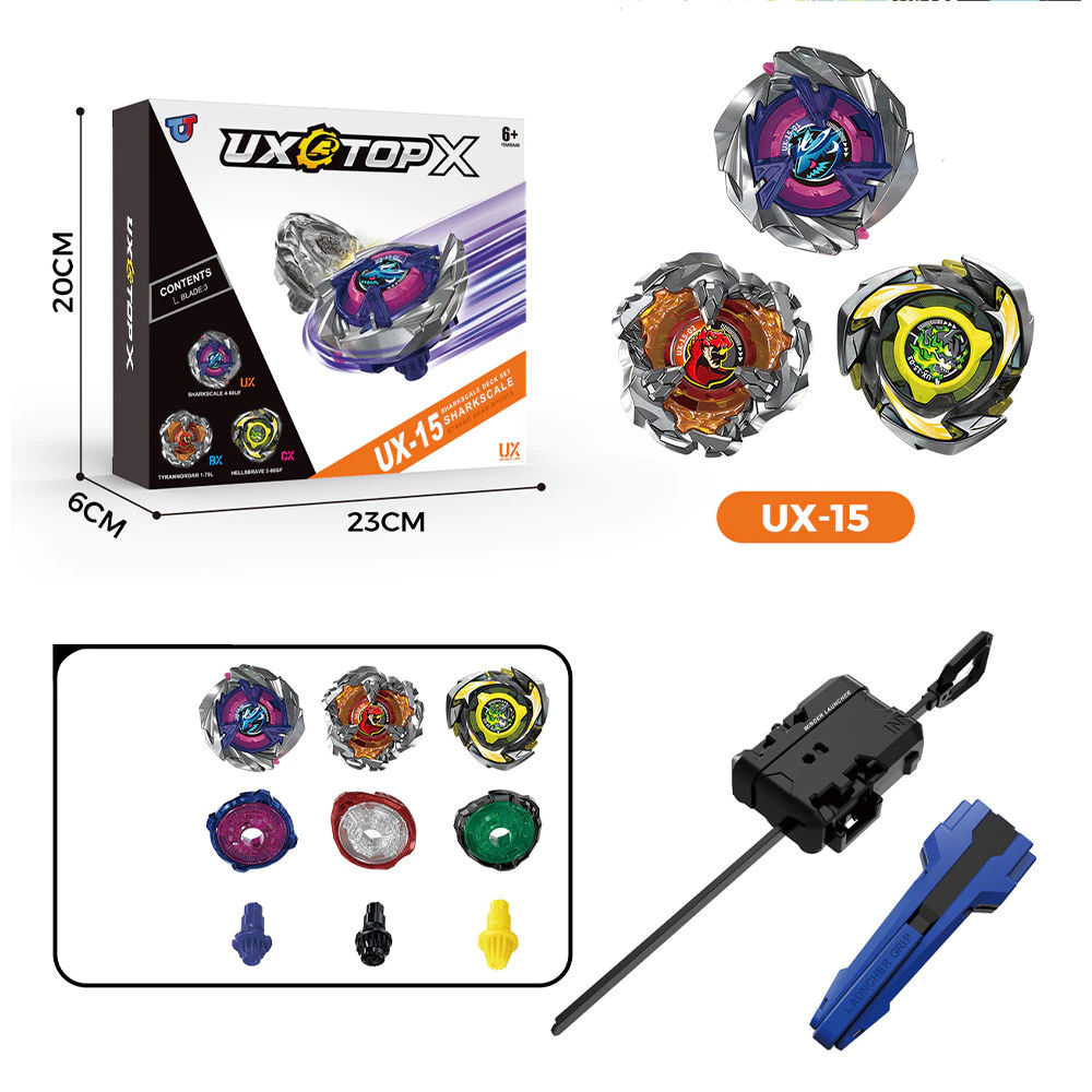 Beyblade X UX-15 Brinquedo Giratório De Metal Battle Top Mainan Anak Laki Gasing Burst Brinquedos Infantis Para Meninos