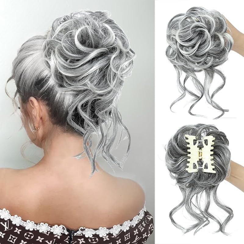 Pão Orgânico, Coque Encaracolado Feminino, Coque Realista, Coque Volumoso, Coque