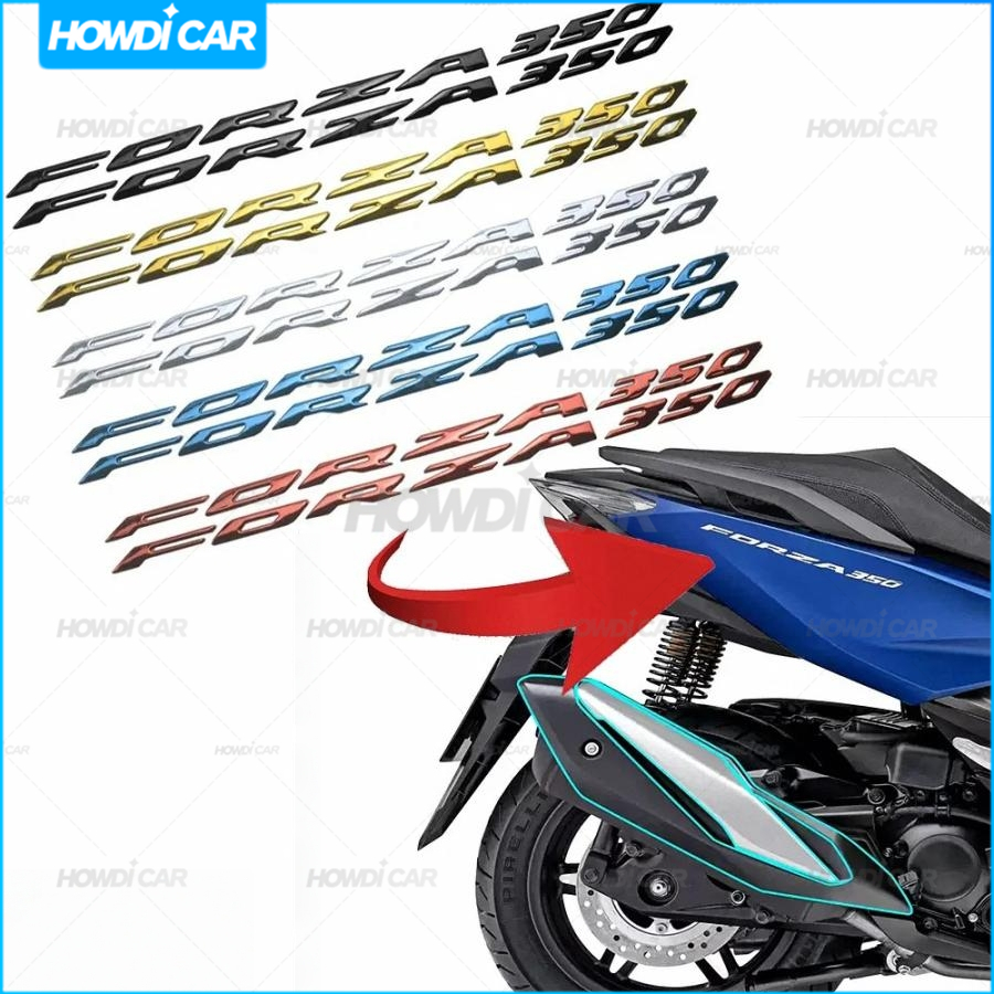 Novo adesivo macio 1-2 unidades com logotipo Honda Forza 350 para motocicleta