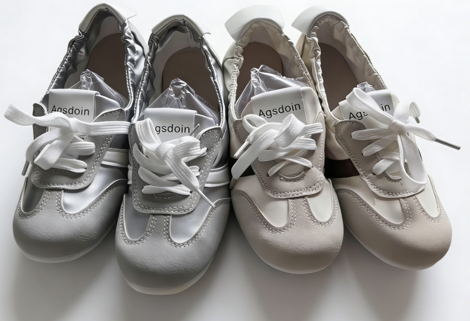  Primavera/Outono Best-seller Treinadora Feminina Francesa - Tênis Branco com Cadarço Contrastante, Conforto de Calçar