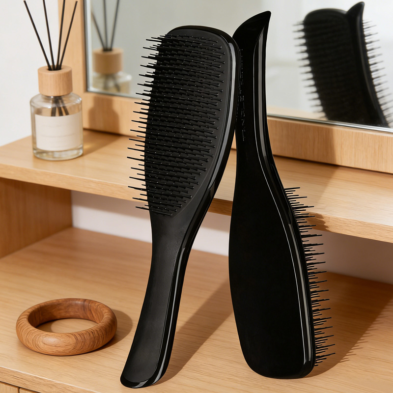 Pente Ultra Macio Da Almofada De Ar Do Cabelo Longo Com Fofo Punho