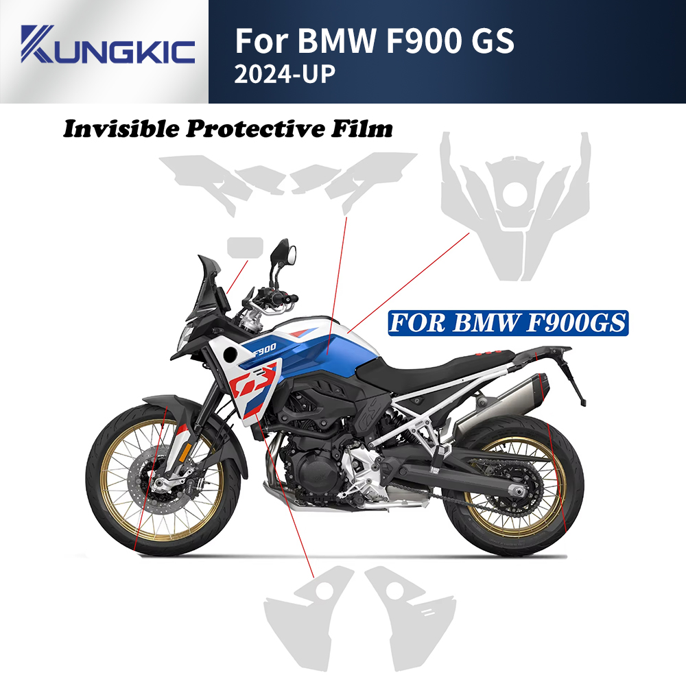 KUNGKIC PPF Para BMW F900 GS 2024 2025 Kit De Proteção De Pintura TPU Adesivo De Corpo Inteiro
