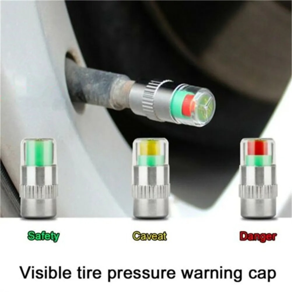Indicador Do Sensor Das Tampas Da Válvula Monitor De Pressão Dos Pneus Para Motocicleta Carro