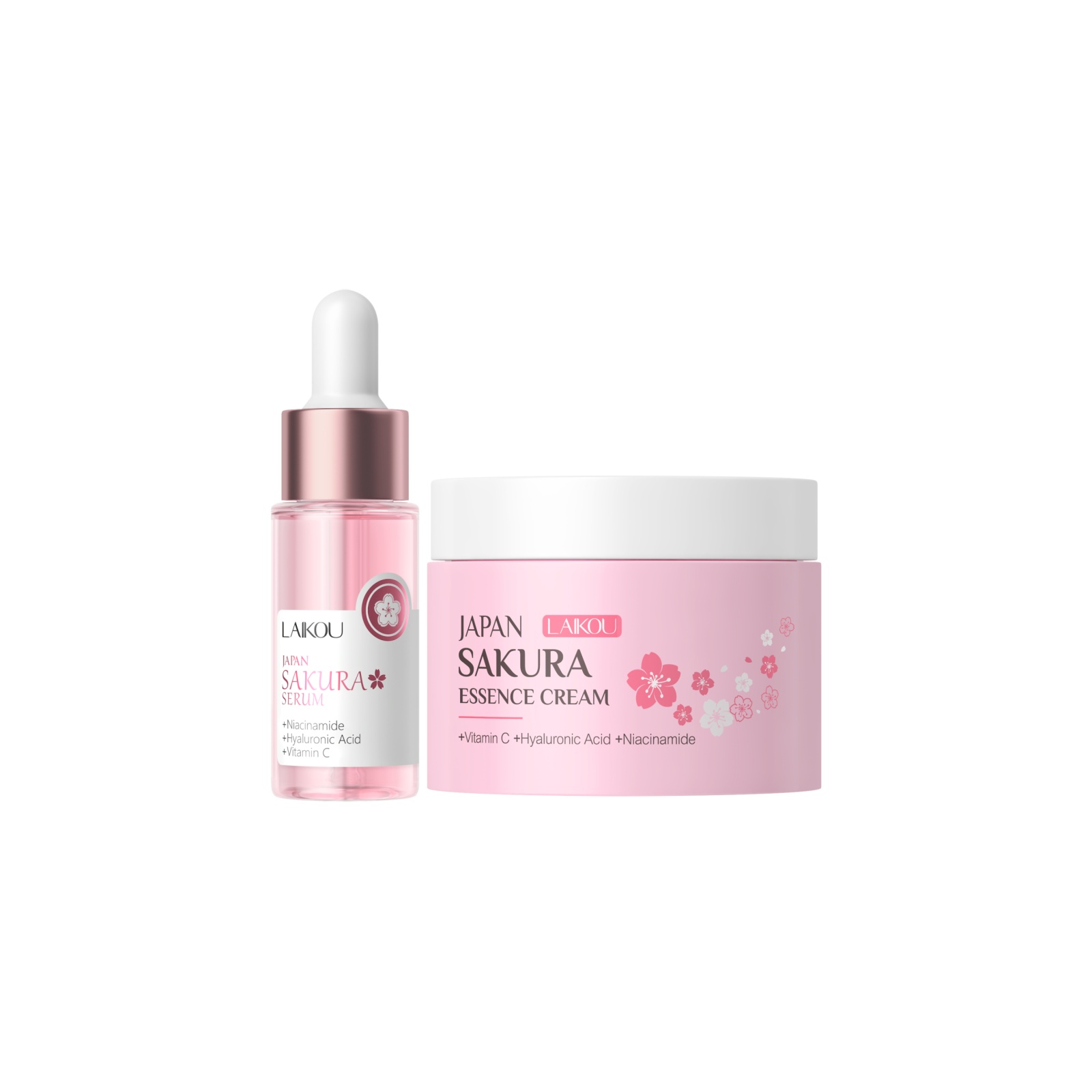LAIKOU Japão Creme Facial Sakura Reduz Rugas Soro Anti-Envelhecimento Flores de Cerejeira