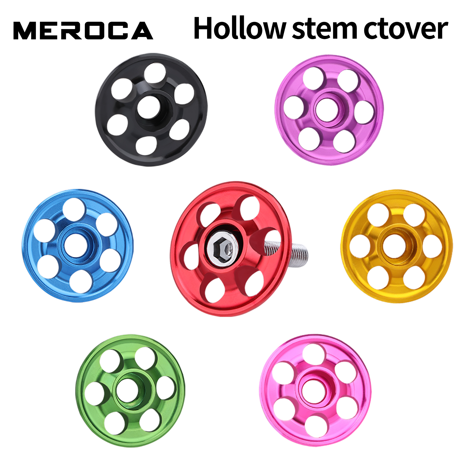 Boné Superior para Garfo de Fone de Ouvido MEROCA CNC Leve e Oco 28,6 mm para MTB e Bicicleta de Estrada