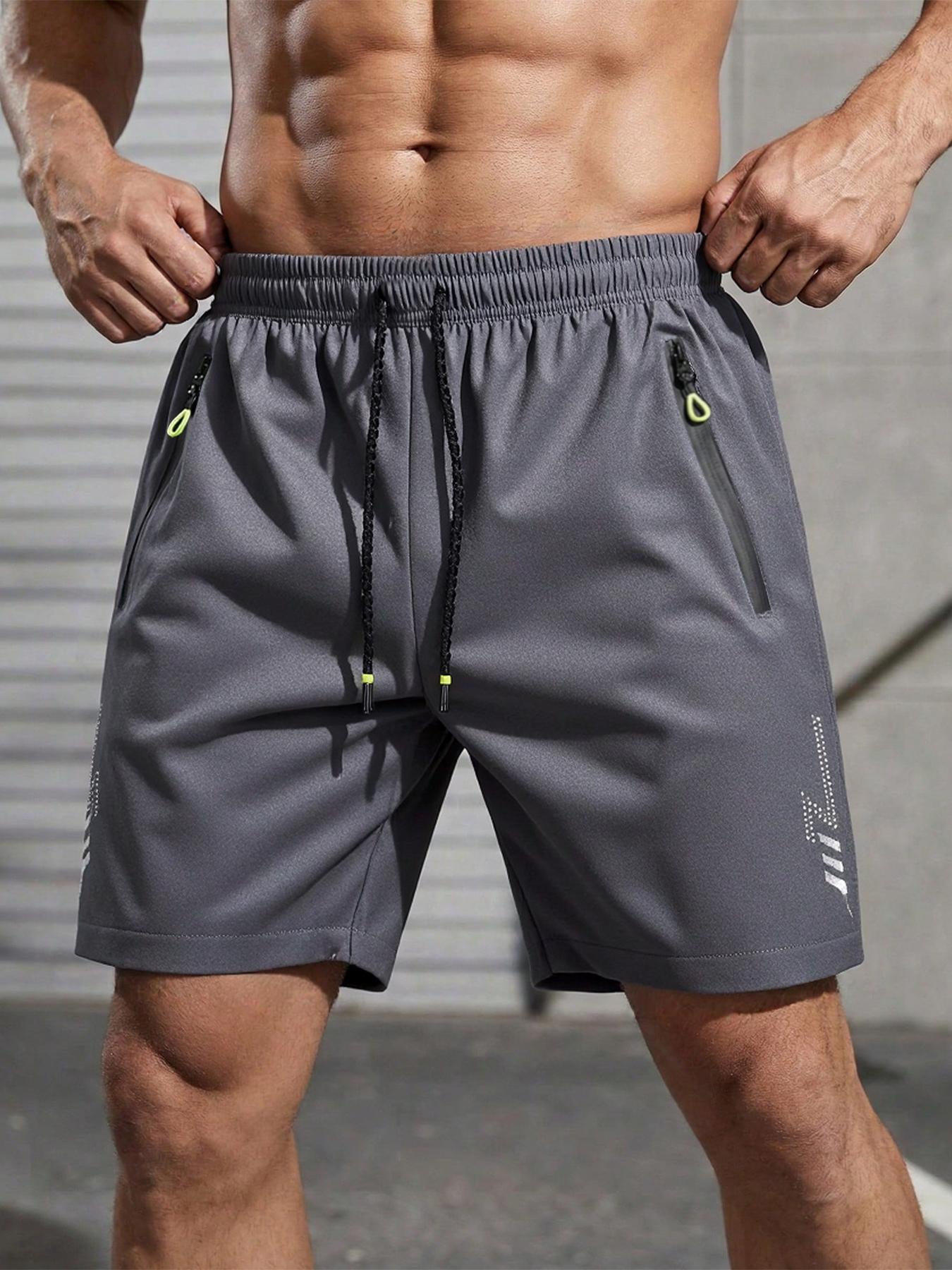  Shorts masculinos esportivos leves, secagem rápida e confortáveis, com design respirável, elástico e resistente ao