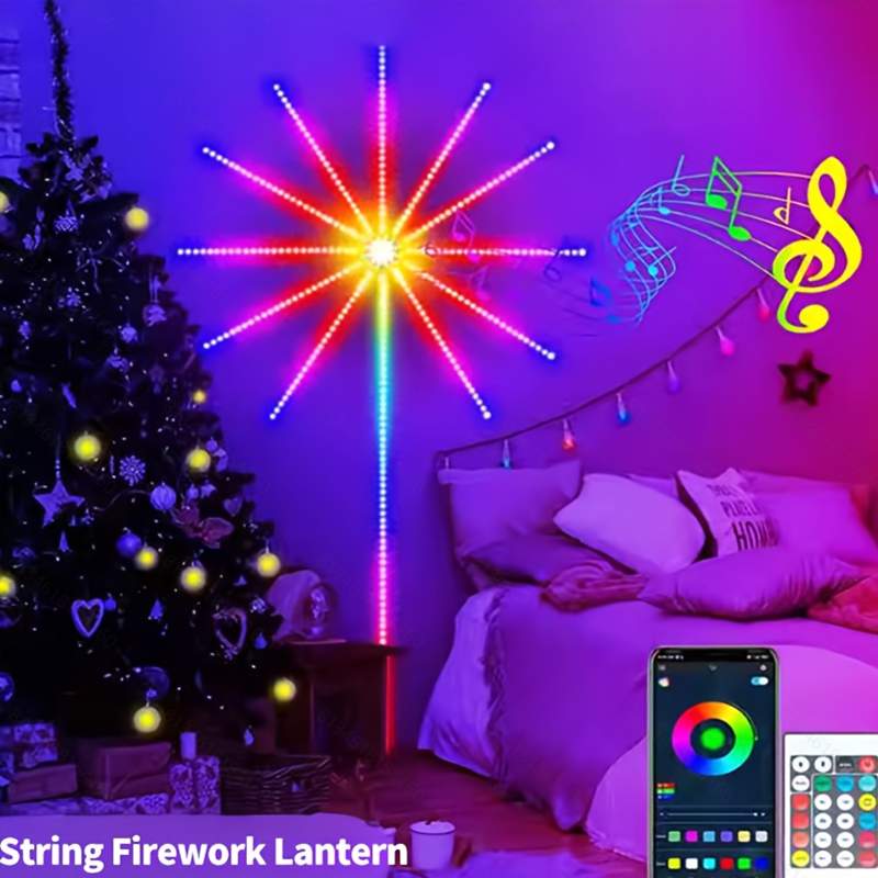 Luz USB Portátil Fogos De Artifício r Bluetooth Móvel Guarda-Roupa sensor De Modo De Aplicativo