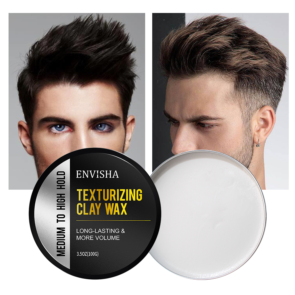 Argila De Cabelo Fosca Masculina 100g-Cera De Controle De Óleo De Fixação Forte , Produto De Estilo Não Gorduroso Para H