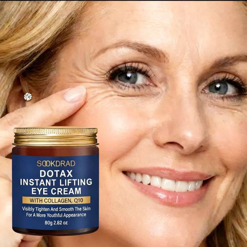 Creme Hidratante para Área dos Olhos, Colágeno Q10, Nutrição, Suavidade, 80g, Para Todos os Tipos de Pele, Essencial