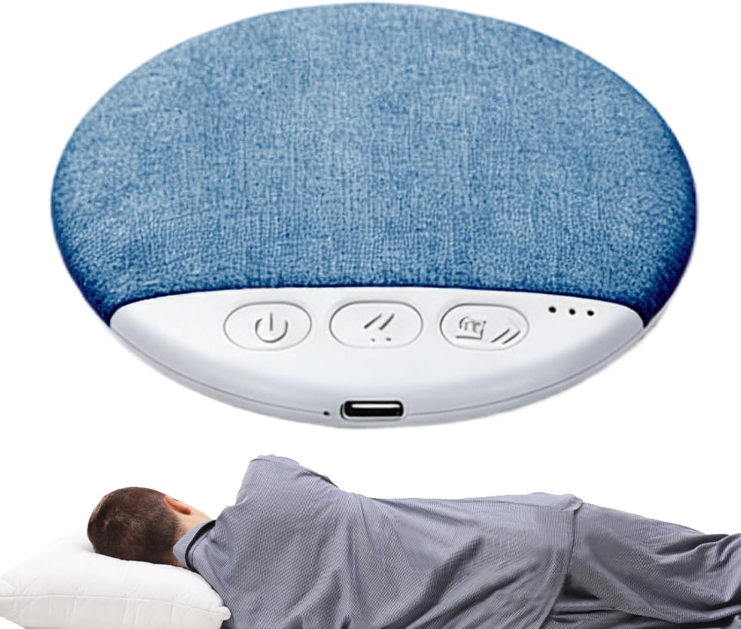 Altifalante de almofada de sono Bluetooth, áudio branco sem fios, máquina de som ambiente, temporizador, privado