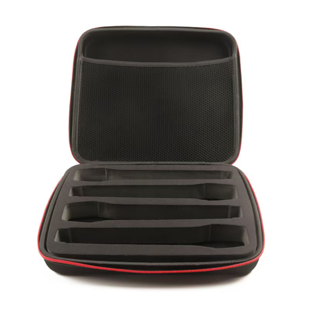 Caixa de transporte portátil para microfone sem fio com proteção rígida, ideal para armazenar até 4 microfones de mão — imagem 2 de 2