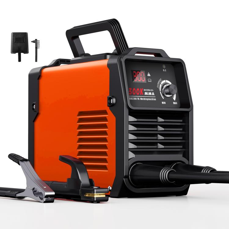 Um Conjunto MMA300K 5-Em-1 Casa Mini Inversor DC Soldador Portátil , 220V Plugue Ue , Tecnologia IGBT , Saída 20-300A