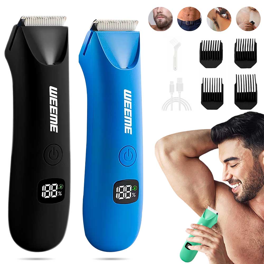 Aparador Masculino De Corpo Inteiro E Cabelo Íntimo-Luz LED , USB-C , Para Virilha , Peito , Costas , Mais Vendido De Ma