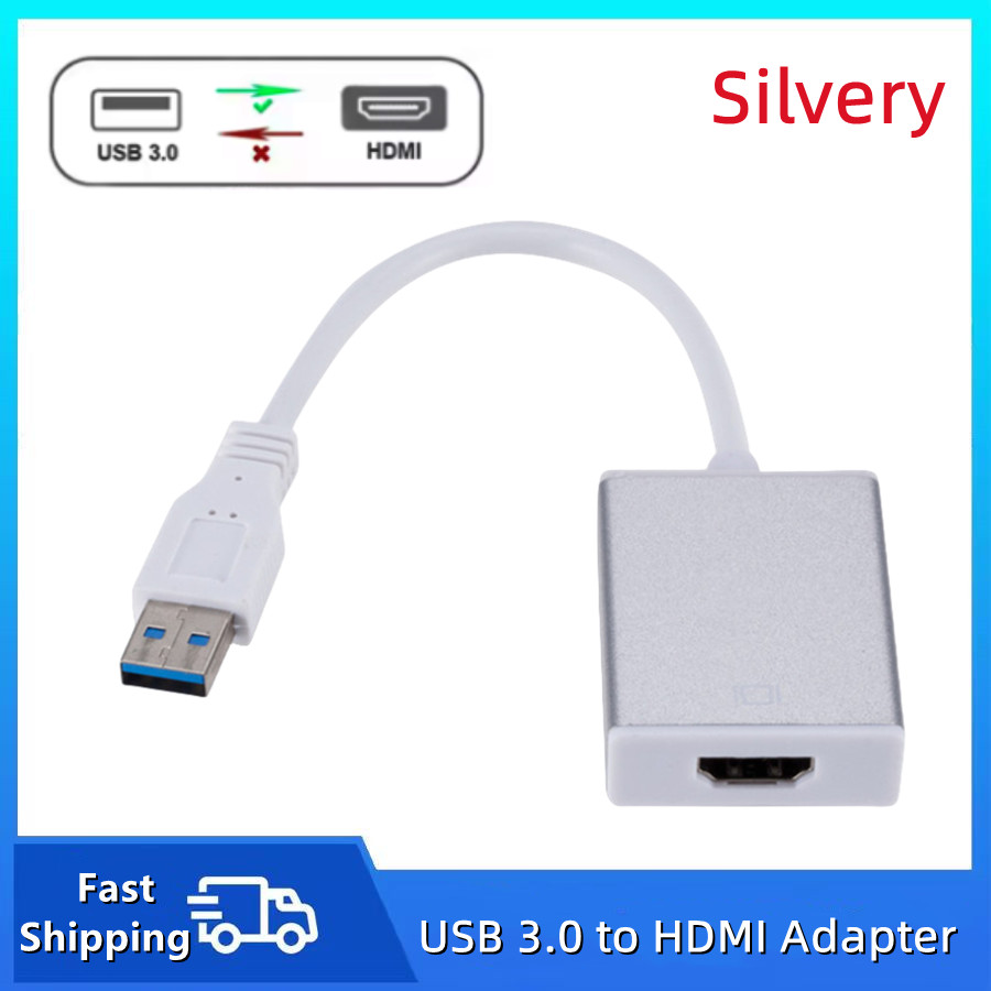 Adaptador USB 3.0 para HDMI 1080P Conversor de Áudio e Vídeo para PC Laptop Projetor Windows Pro Elite