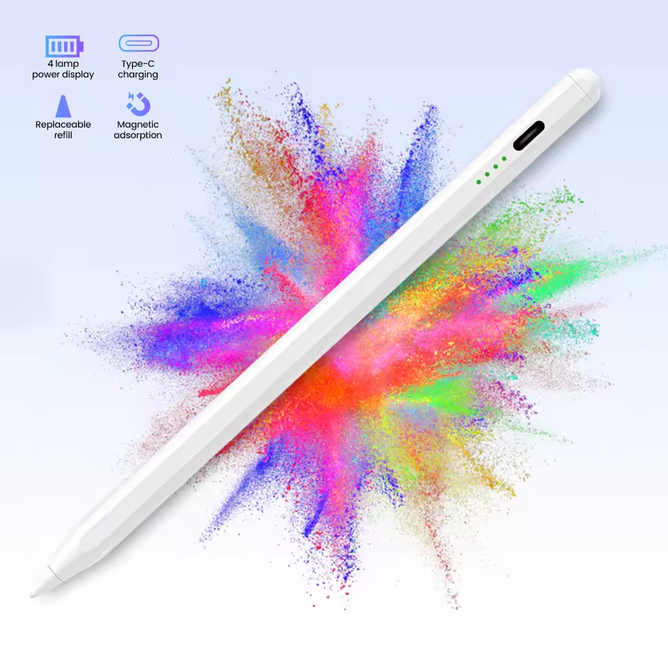 Caneta Universal Stylus para IOS Android Windows Tablet e Telefone, caneta capacitiva multicolorida para pintura e