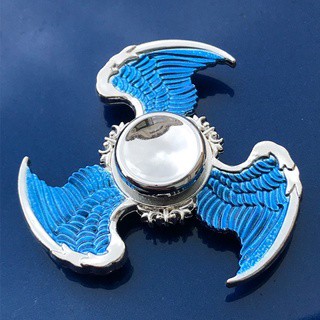 24 horas Delivermini adulto asas de anjo Fidget Spinner Gyro Tri dedo brinquedos de metal para crianças J72F YPW4 #0