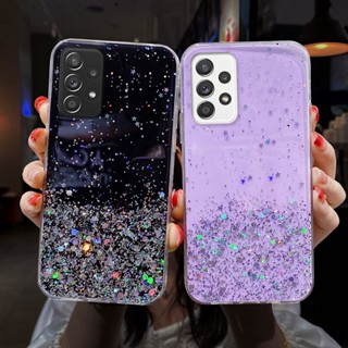 Folha De Prata Bling Glitter TPU ultra Fina Capa Traseira Transparente Para Samsung Galaxy A32 A72 A52S A02 A12 A42 A9 A14