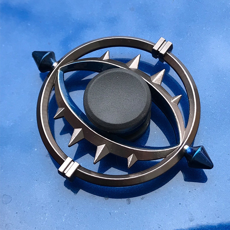 24 horas Delivermini adulto asas de anjo Fidget Spinner Gyro Tri dedo brinquedos de metal para crianças J72F YPW4