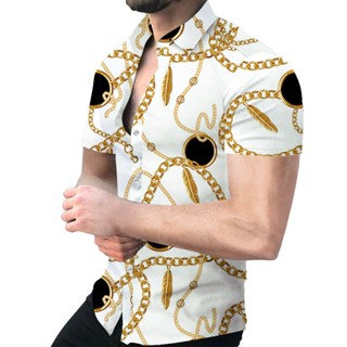 Impressão Floral De Verão Cardigan Casual Moda Manga Curta TShirt Camisas Homens
