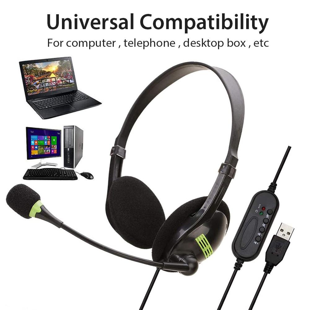 Ruído Cancelando Fone De Ouvido Com Fio USB/3.5mm Microfone Da Operadora Telefônica Para Telefones De Computador Caixas De Mesa Call Center