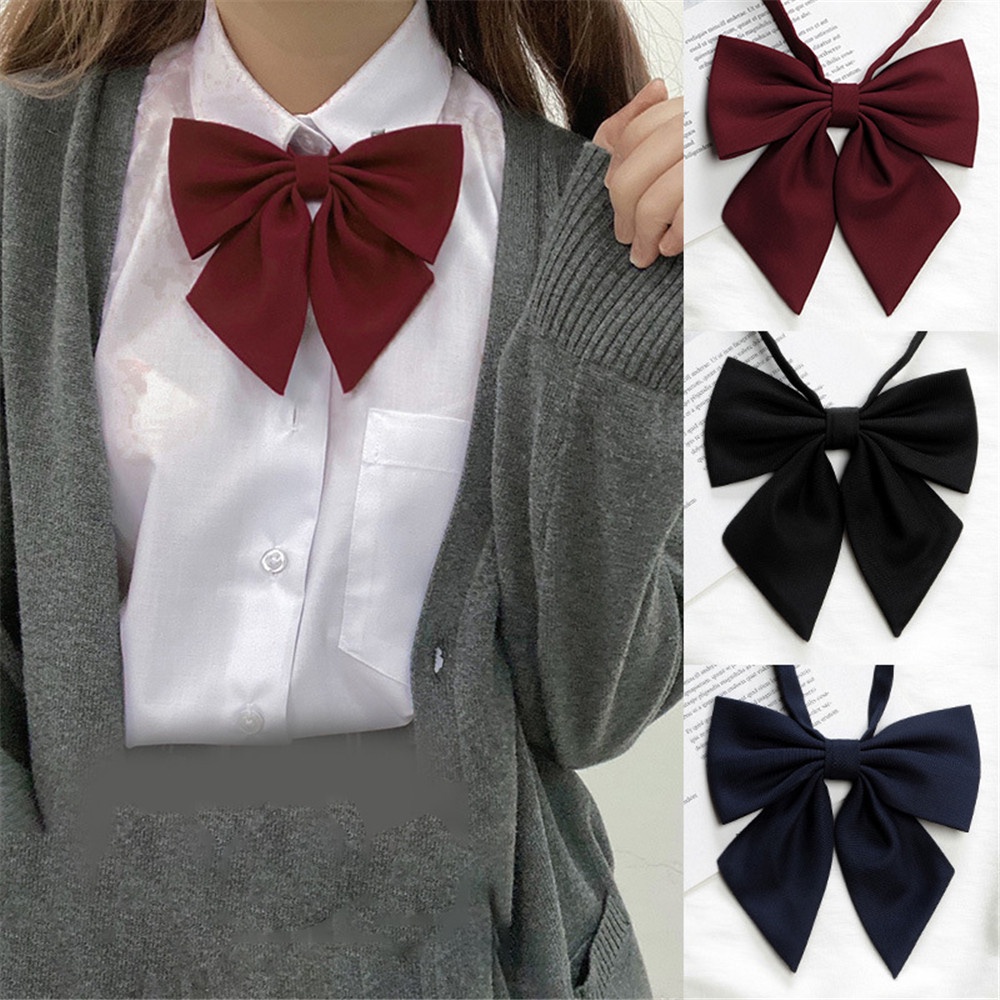 Sweet Cool Black Free-Tie JK Colarinho De Pescoço De Gravata Floral Pullover Lazy College Estilo Acessórios Uniformes Ajustáveis